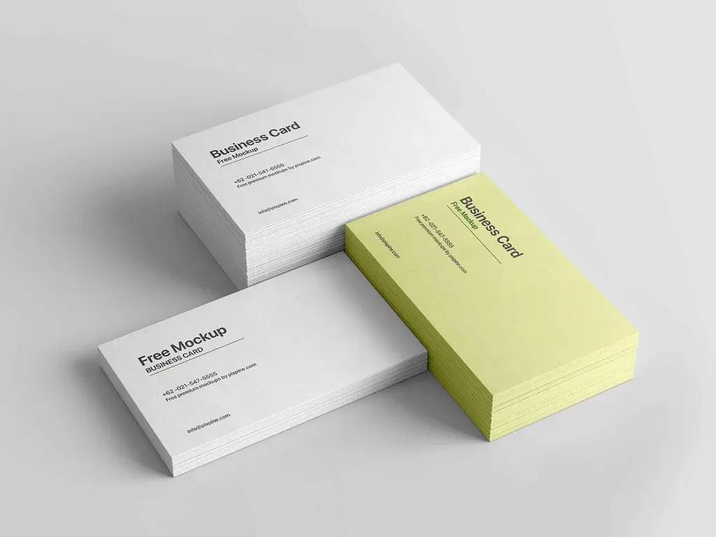 Glossy visiting card