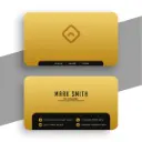 METALIC GOLD VISITING CARD